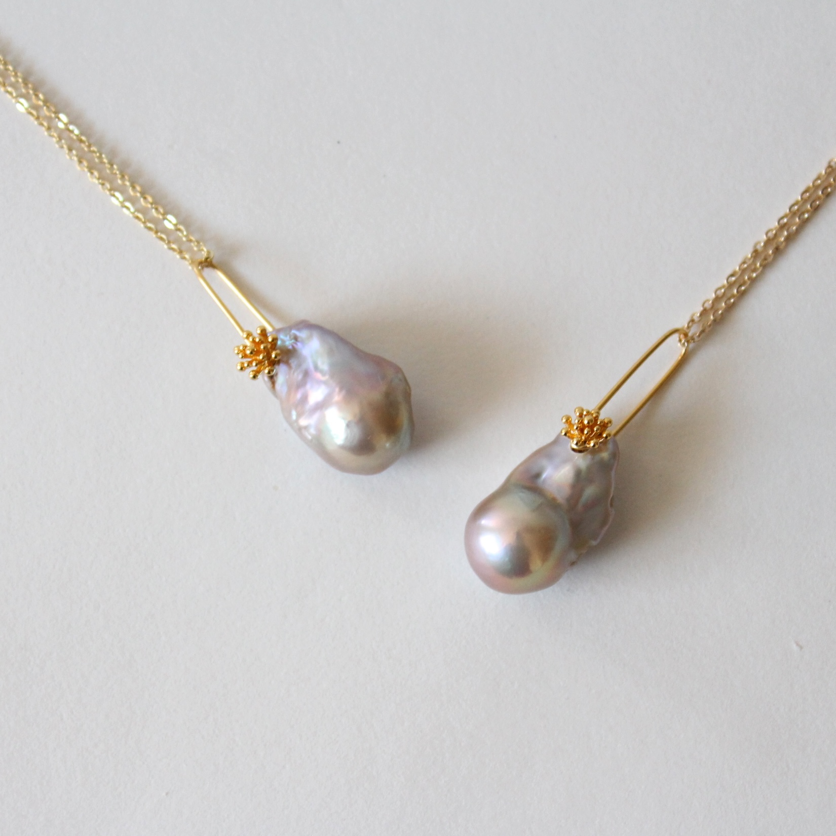 Authentic Freshwater Pearl Floral Drop Necklace