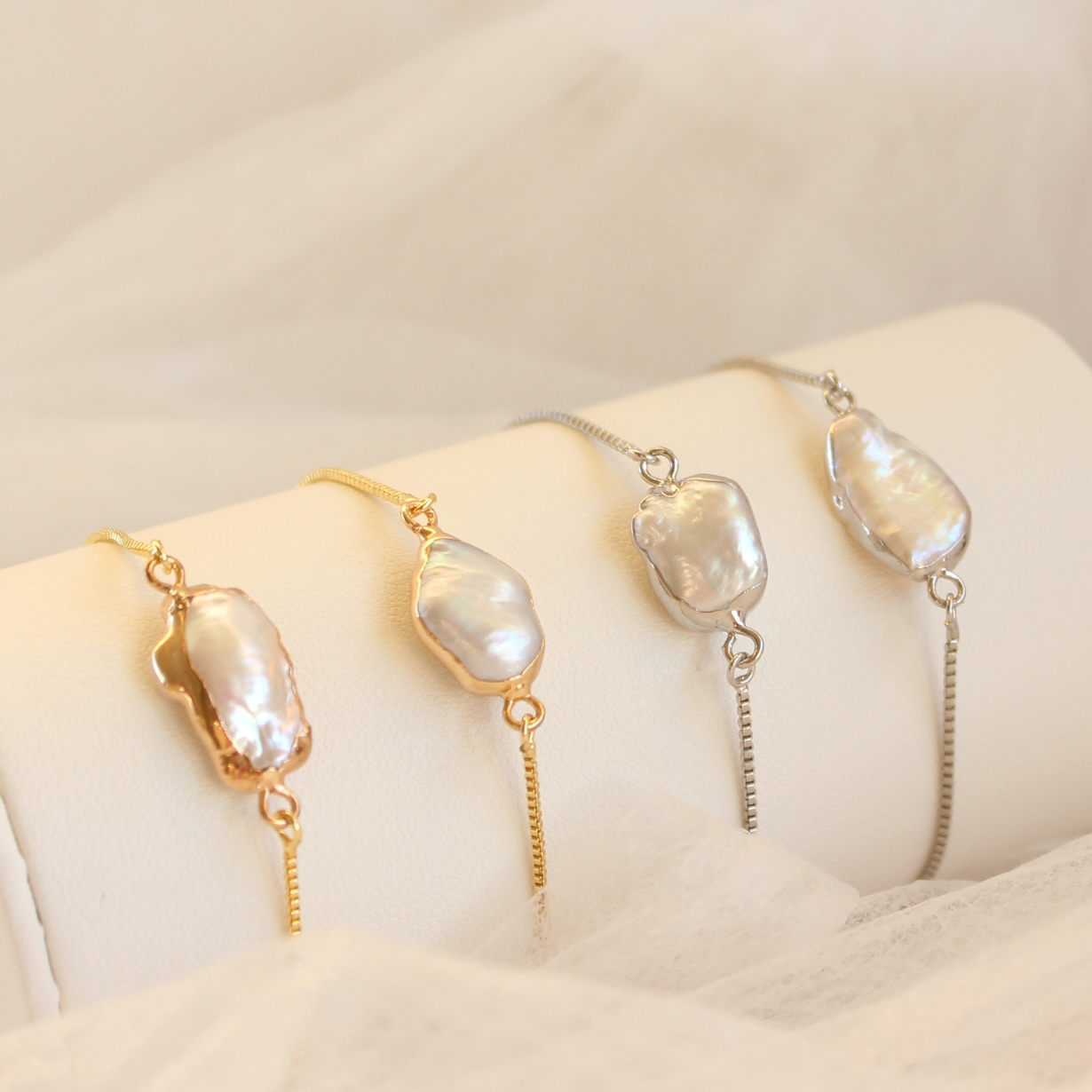 Baroque Biwa Pearl Bracelet