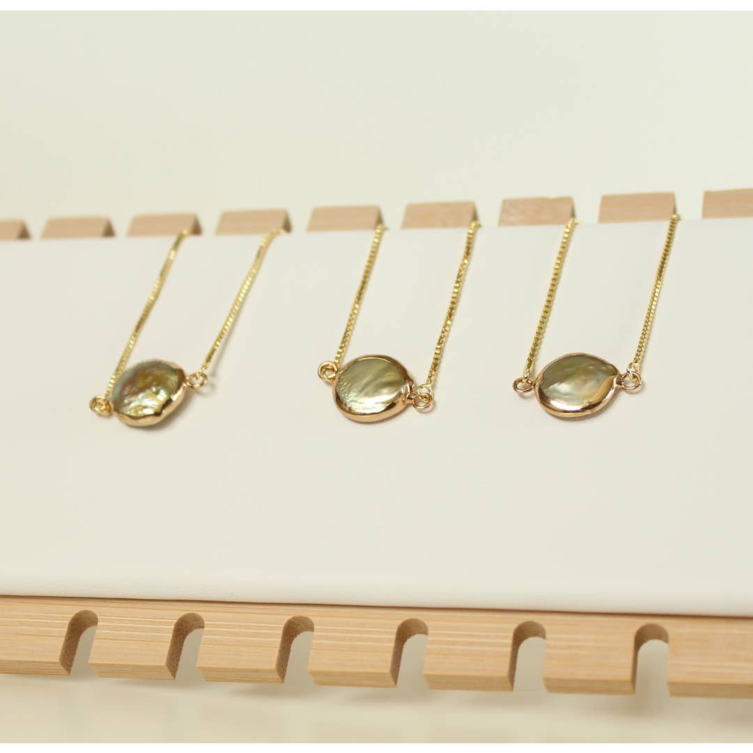 Minimalist Baroque Pearl Bracelet