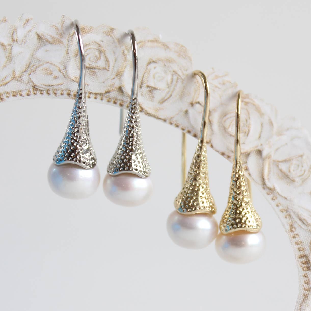 Freshwater Pearl Long Dangle Earrings