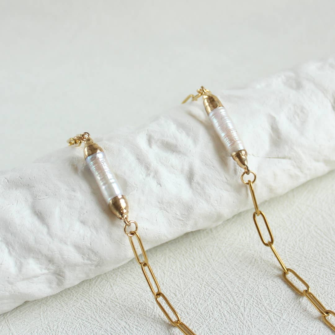 Long Baroque Pearl Bracelet